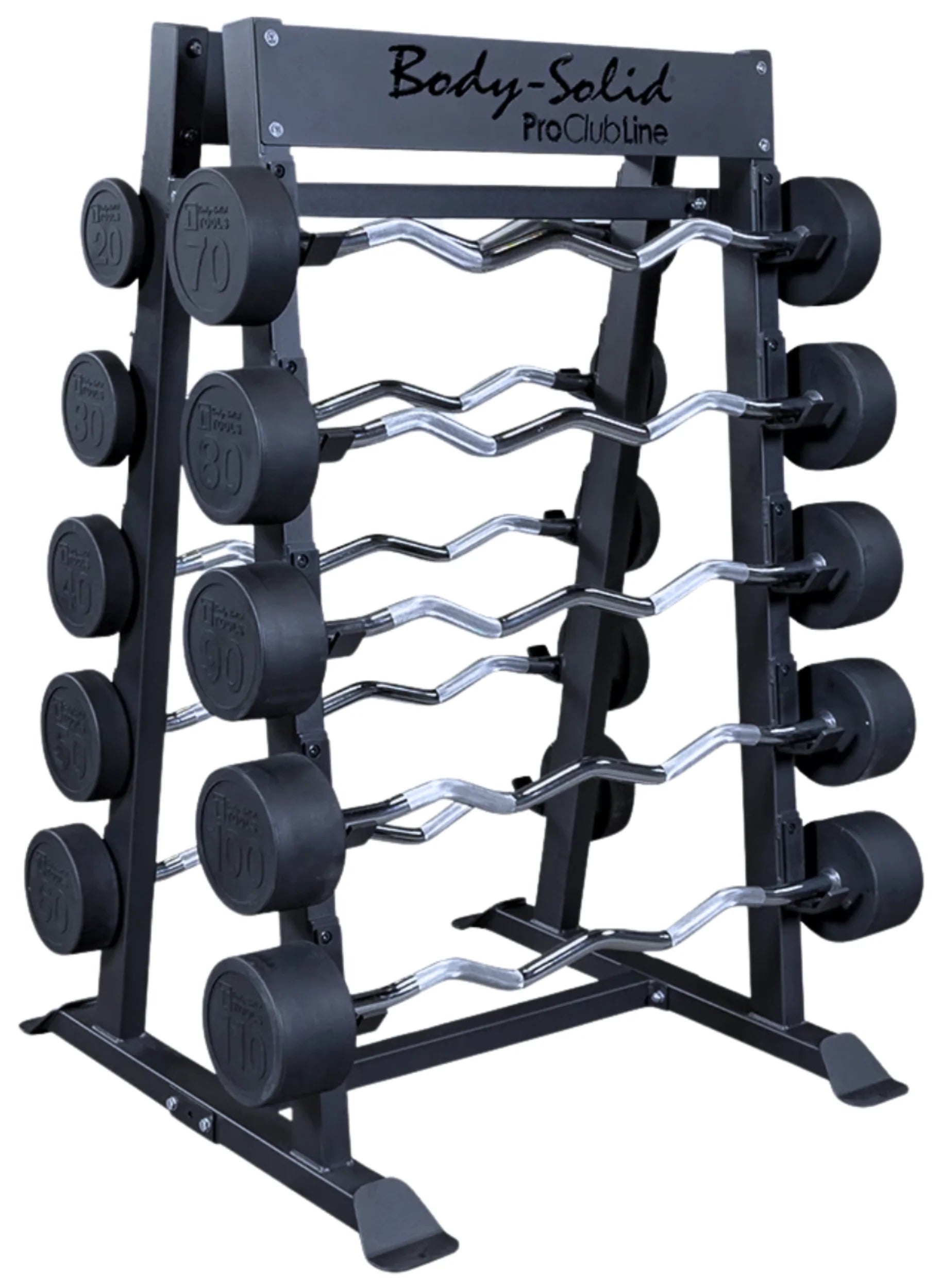 Angled Rack Dumbbells French Fitness Napa Accessory, Handle, & 5 Bar Storage Rack