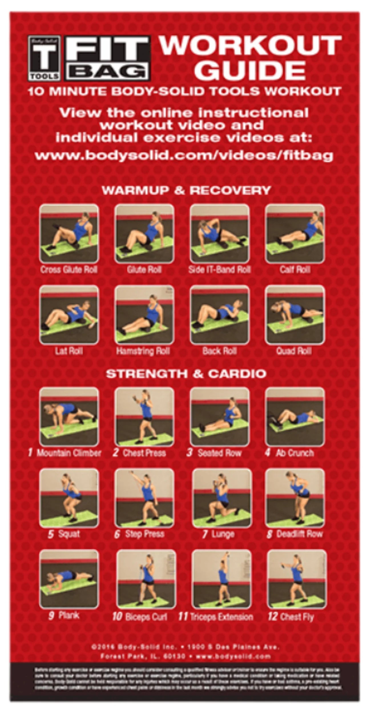 Body-Solid BSTFITBAG Tools Fitness Pack (New)