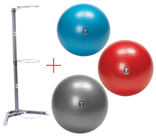 Body-Solid BSTSB Exercise Stability Ball Set w/Rack (New)