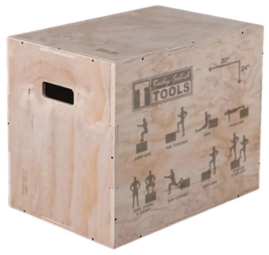 Body-Solid BSTWPBOX Tools 3-in-1 Wooden Plyo Box (New)