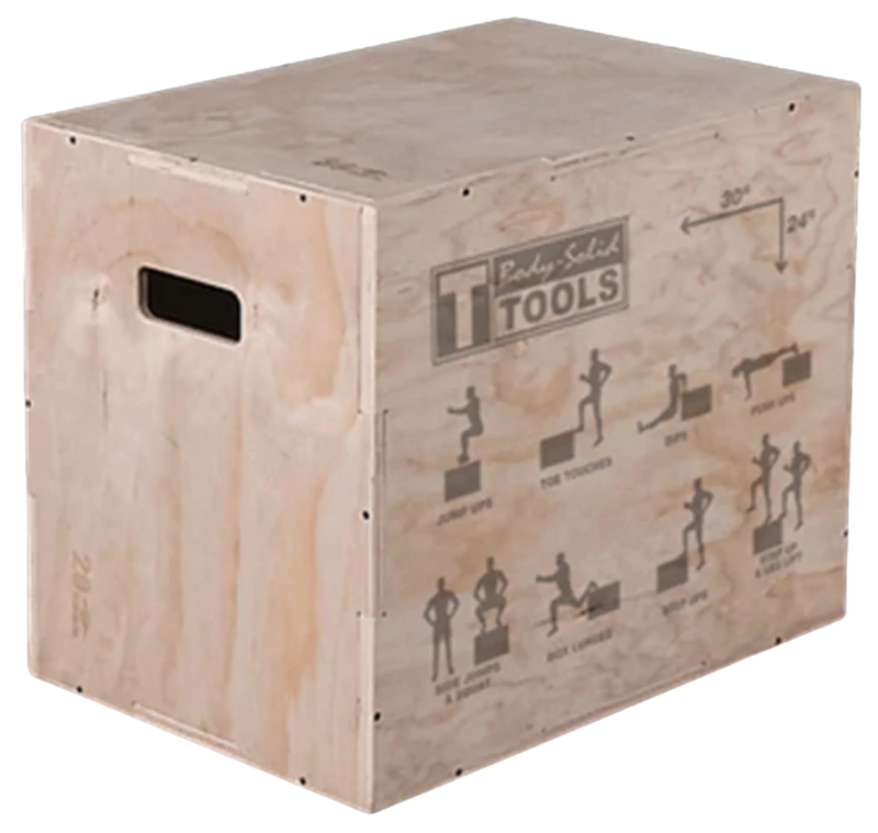Body-Solid BSTWPBOX Tools 3-in-1 Wooden Plyo Box (New)