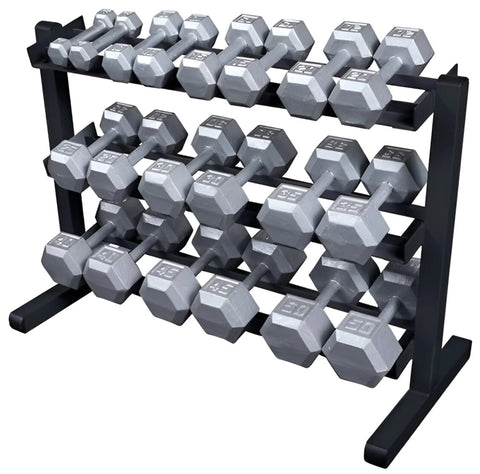 Body Solid GDR363B 3 Tier Dumbbell Rack (New)