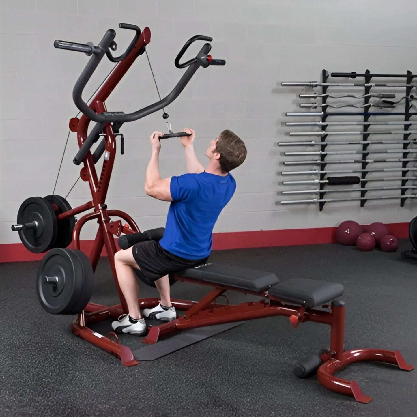 Body-Solid GLGS100P4 Corner Leverage Gym Package (New)
