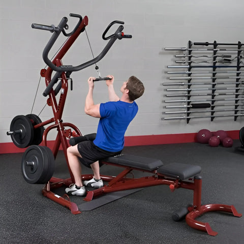 Body-Solid GLGS100P4 Corner Leverage Gym Package (New)