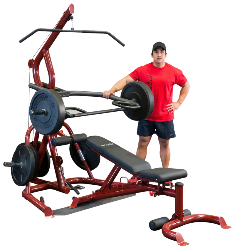 Body-Solid GLGS100P4 Corner Leverage Gym Package (New)