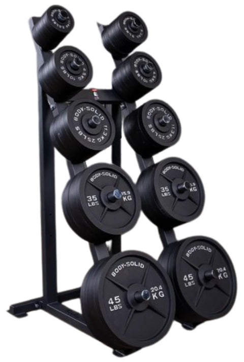 Body Solid GWT76 High Capacity Olympic Plate Rack (New)