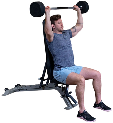 Body Solid SBB Fixed Weight Barbell Set, 10 Bars (New)