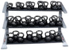 Body Solid SDKR1000KB 3 Tier PCL Kettlebell Rack (New)