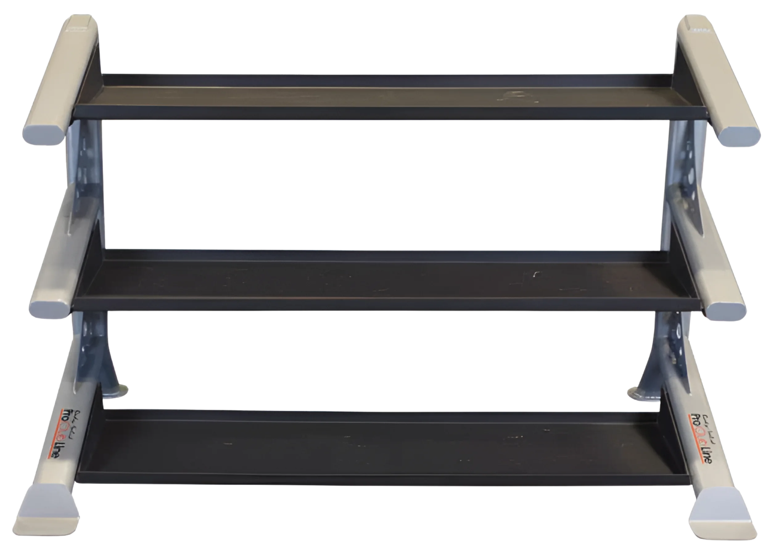 Body Solid SDKR1000KB 3 Tier PCL Kettlebell Rack - Front View