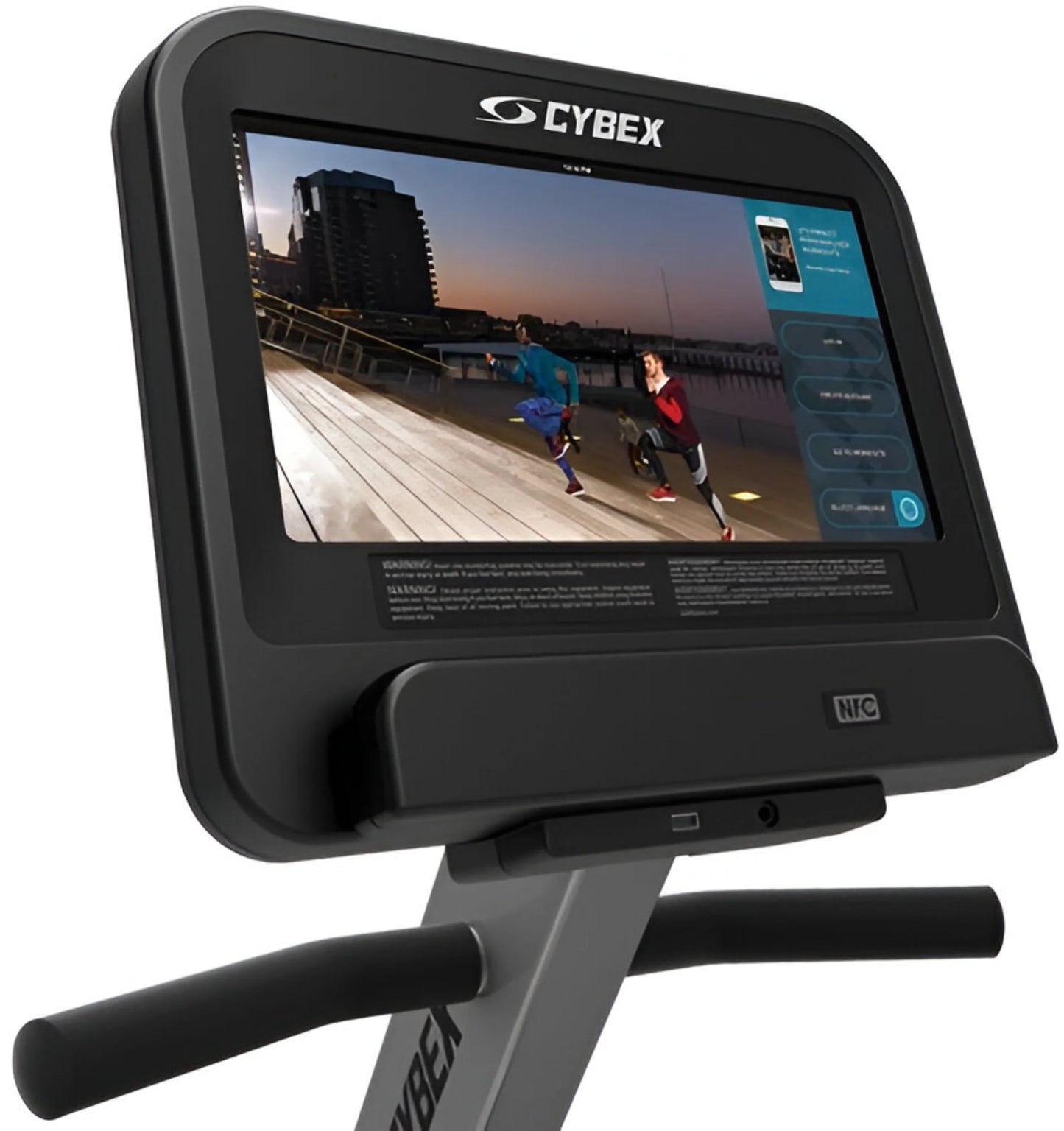 Cybex R Series 70T Recumbent Bike (Remanufactured) - Angled View Console