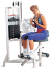 Cybex Classic Abdominal Machine (Remanufactured) - Angled View with User