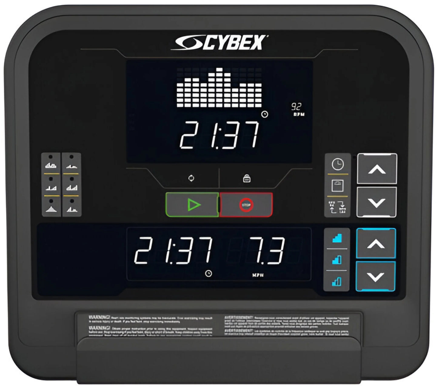 Cybex R Series Total Body Arc Trainer w/50L LED Console (Remanufactured) - Close Up Console View