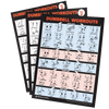 French Fitness Dumbbell Workout Training Charts / Posters (New) - 3 Poster Set view