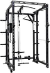 French Fitness Folding Cable Power Rack / Cage - Black (New)
