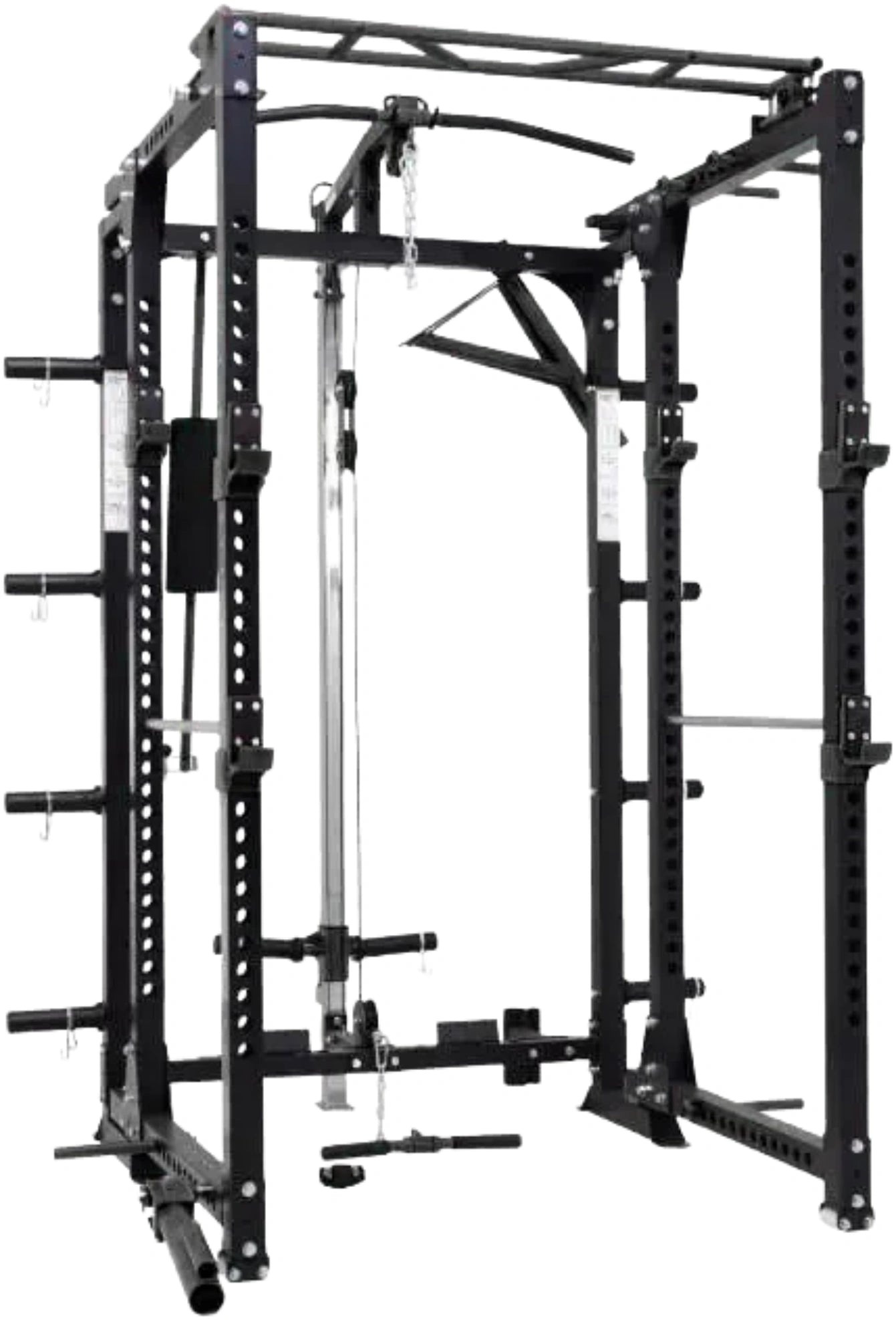 French Fitness Folding Cable Power Rack / Cage - Black (New)