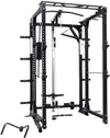 French Fitness Folding Cable Power Rack / Cage - Black (New)