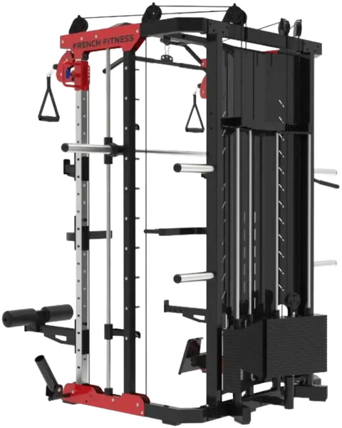 French Fitness FSR60 Smith, Cable, Squat Rack Gym Machine (New)