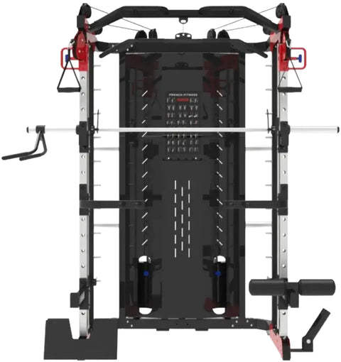 French Fitness FSR60 Smith, Cable, Squat Rack Gym Machine (New)