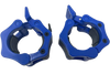 French Fitness Blue ABS Olympic Jaw Lock Collars / Clamps (Pair) (New)