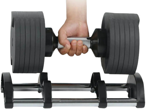French Fitness 5-80 lb Adjustable Dumbbell, Set of 2 (New)