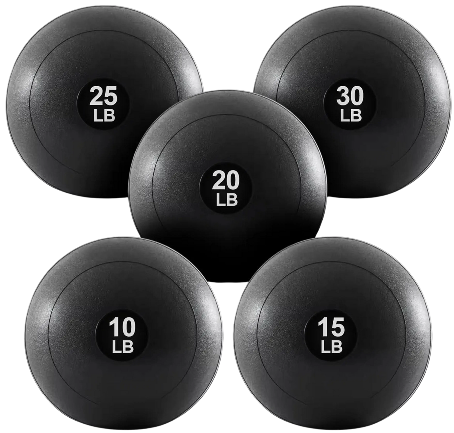 French Fitness 14" Slam Ball - Non-Bounce Medicine Ball Set of 5 (10 to 30 lbs) (New)