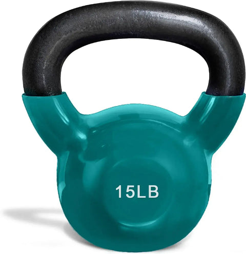 French Fitness Vinyl Kettlebell Set 5-70 lbs (New) Image 4