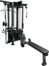 French Fitness FFB Black 4 Stack Multi Jungle Gym (New)