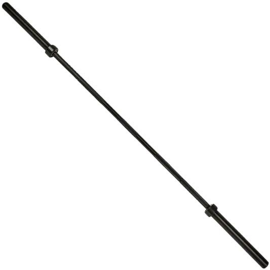 French Fitness 7' Black Olympic Bar - 45 Lbs (New)