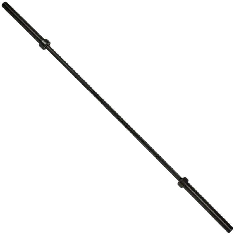 French Fitness 7' Black Olympic Bar - 45 Lbs (New) Image
