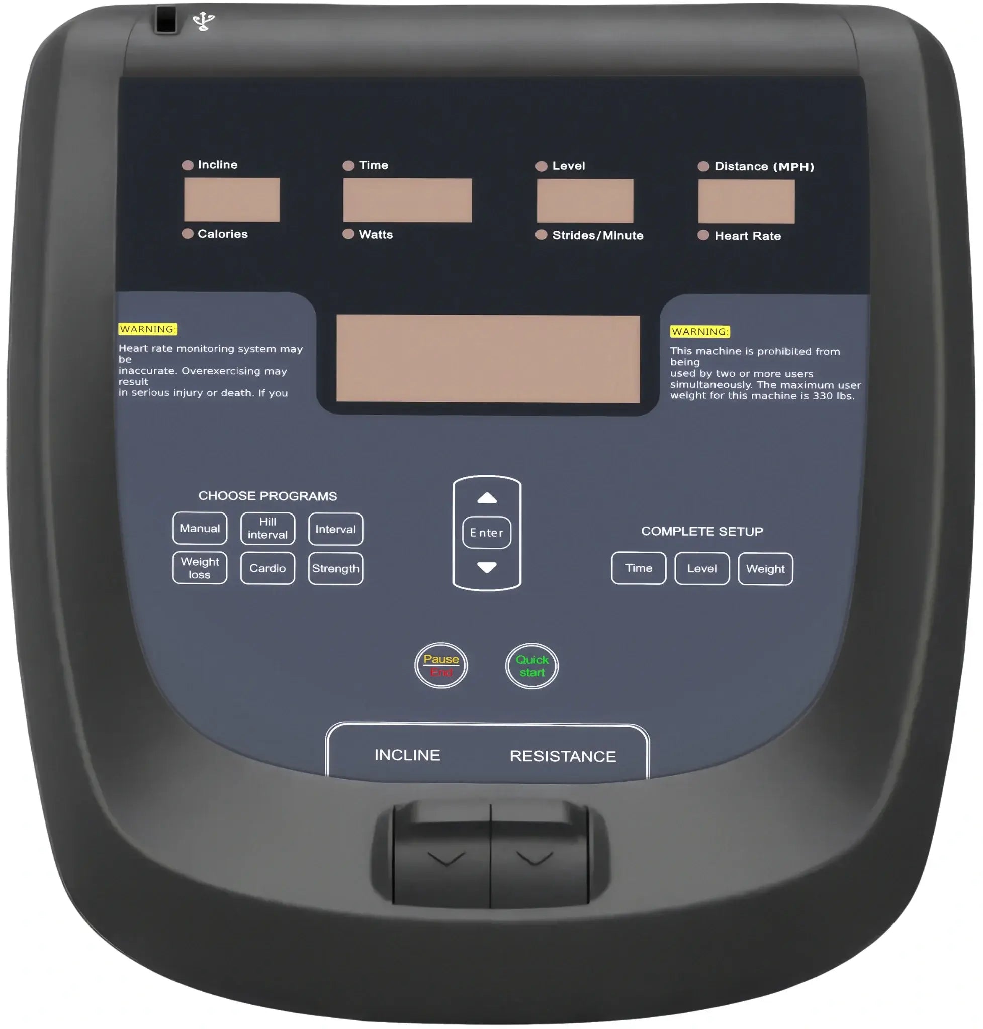 French Fitness Black Arc Elliptical Trainer (New) Image 4