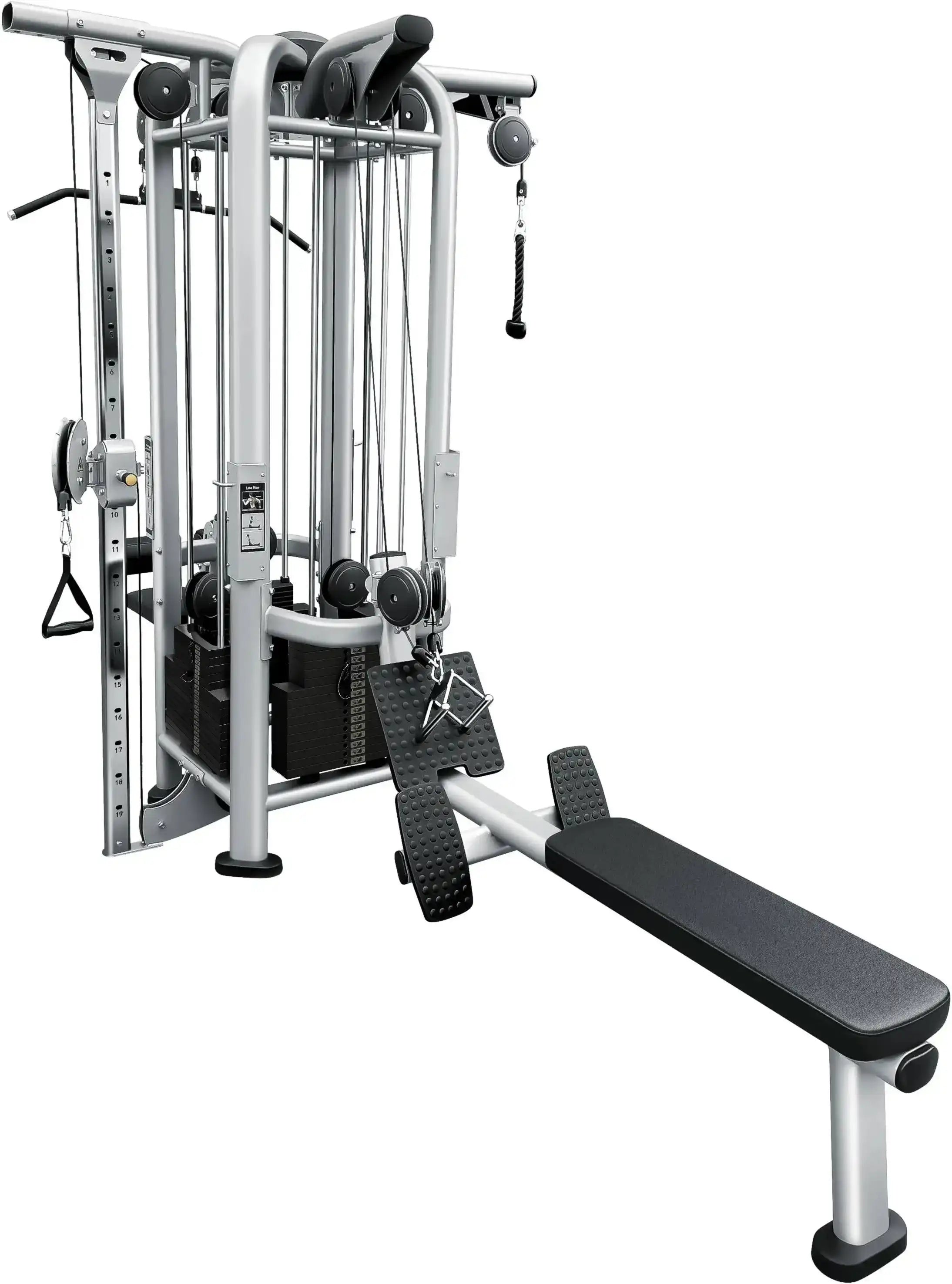 4 Stack Multi Jungle Gym - French Fitness FFS Silver (New)