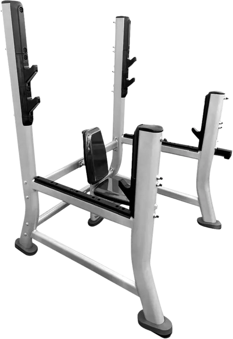 French Fitness FFS Silver Olympic Military Bench (New)