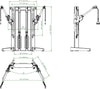 French Fitness Newport Dual Cable Crossover Functional Trainer (New)