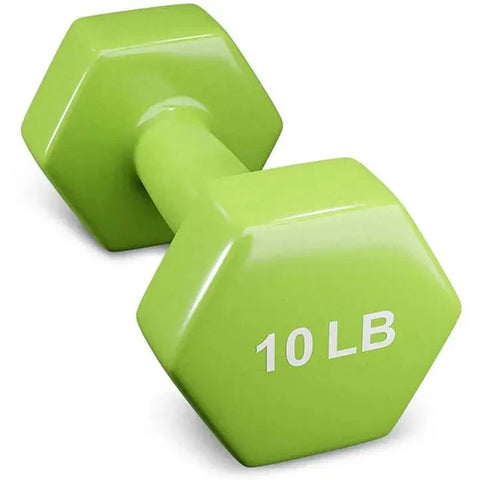 French Fitness Colorful Hex Vinyl 48 Pair Dumbbell Set w/ Body-Solid GDR500 Rack (New)