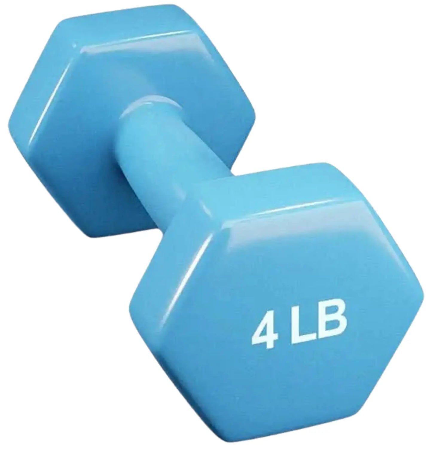 French Fitness Colorful Hex Vinyl Dumbbell Set of 1 to 15 lbs (New)