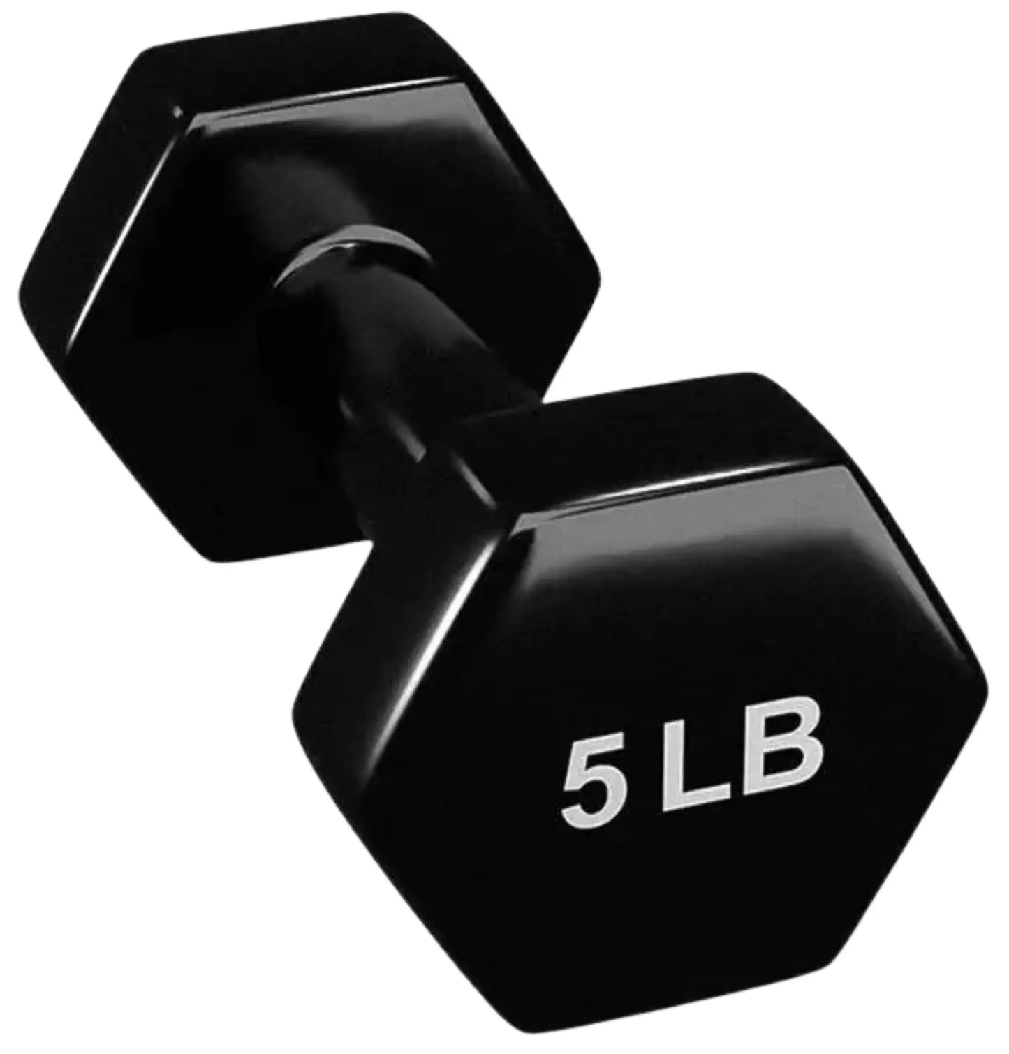 French Fitness Colorful Hex Vinyl Dumbbell Set of 1 to 15 lbs (New)