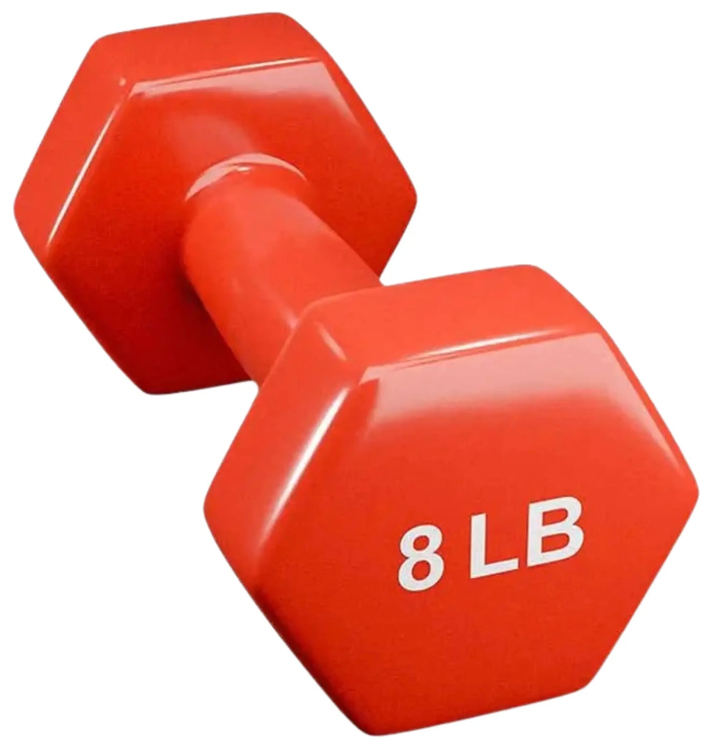 French Fitness Colorful Hex Vinyl Dumbbell Set of 1 to 15 lbs (New)