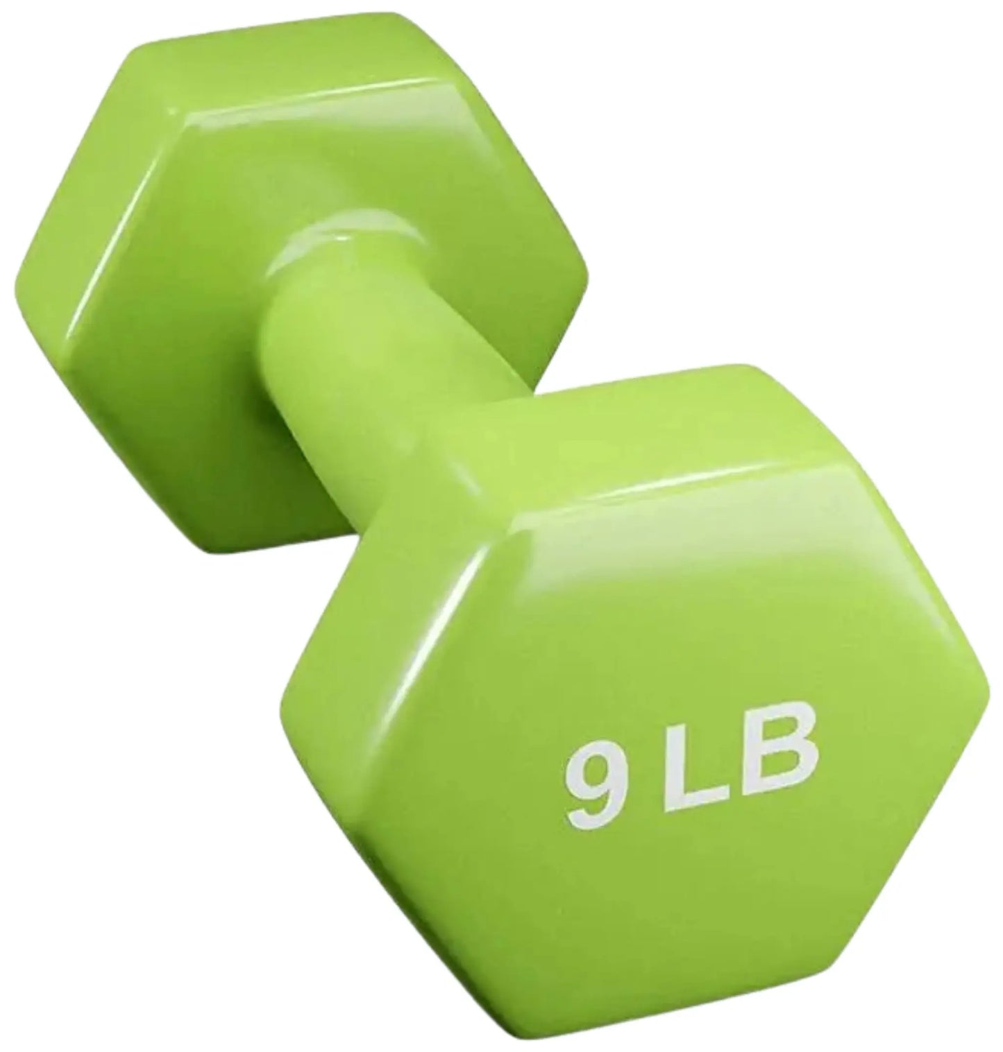 French Fitness Colorful Hex Vinyl Dumbbell Set of 1 to 10 lbs (New) Image 3