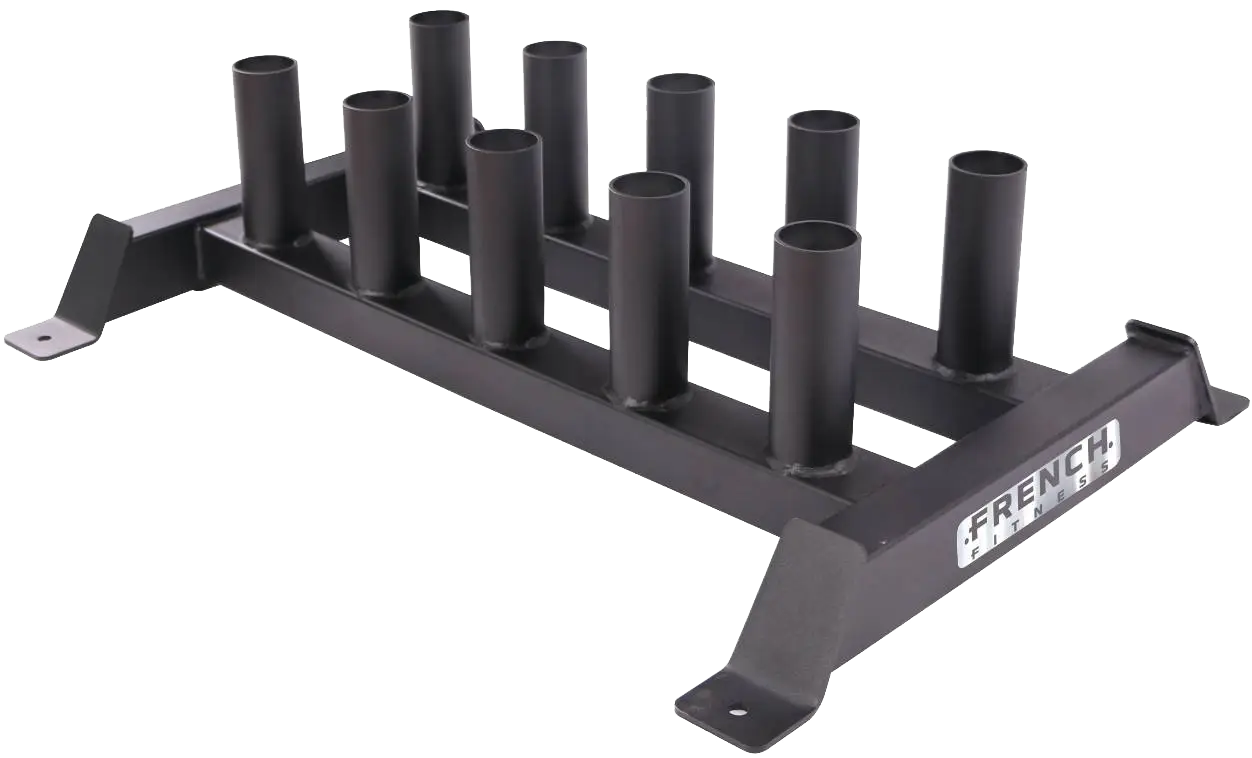 French Fitness Vertical Olympic 10 Bar Rack Holder (New)