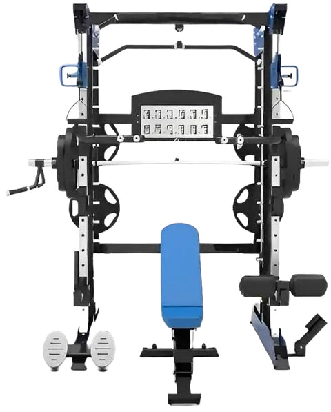 French Fitness FSR70 Dual Cable Smith & Half Rack System (New)