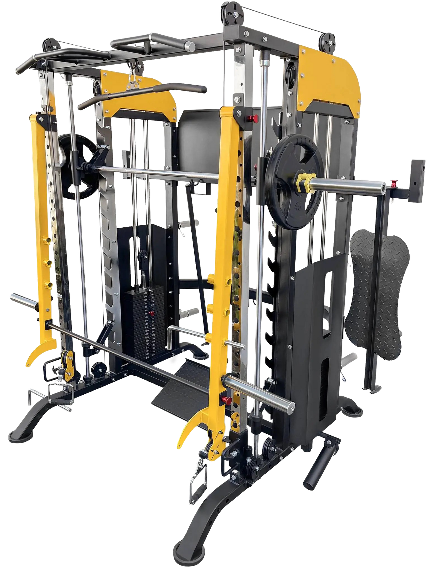 French Fitness FSR90 Functional Trainer Smith & Squat Rack Machine (New)