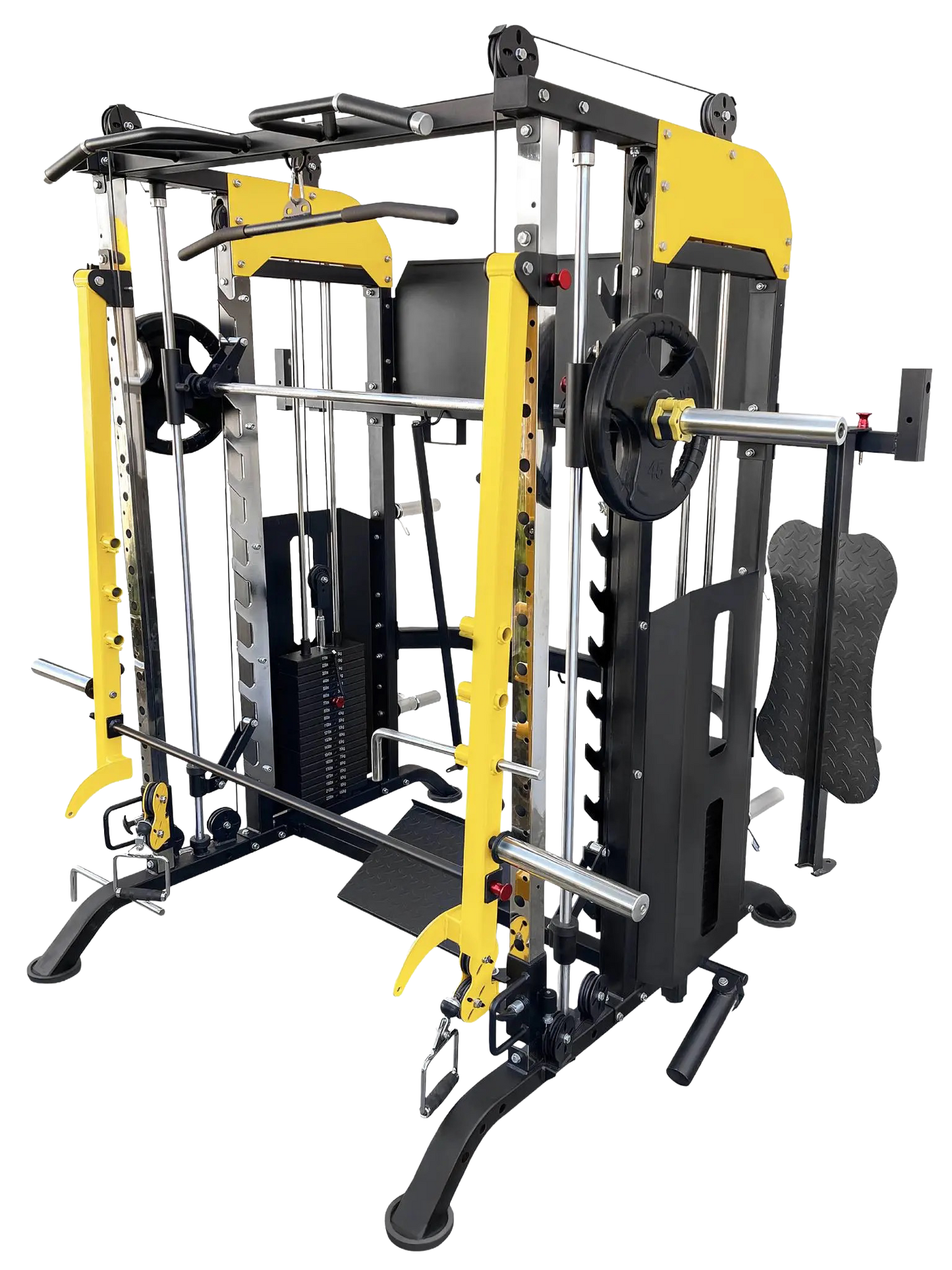 French Fitness FSR90 Functional Trainer Smith & Squat Rack Machine (New)