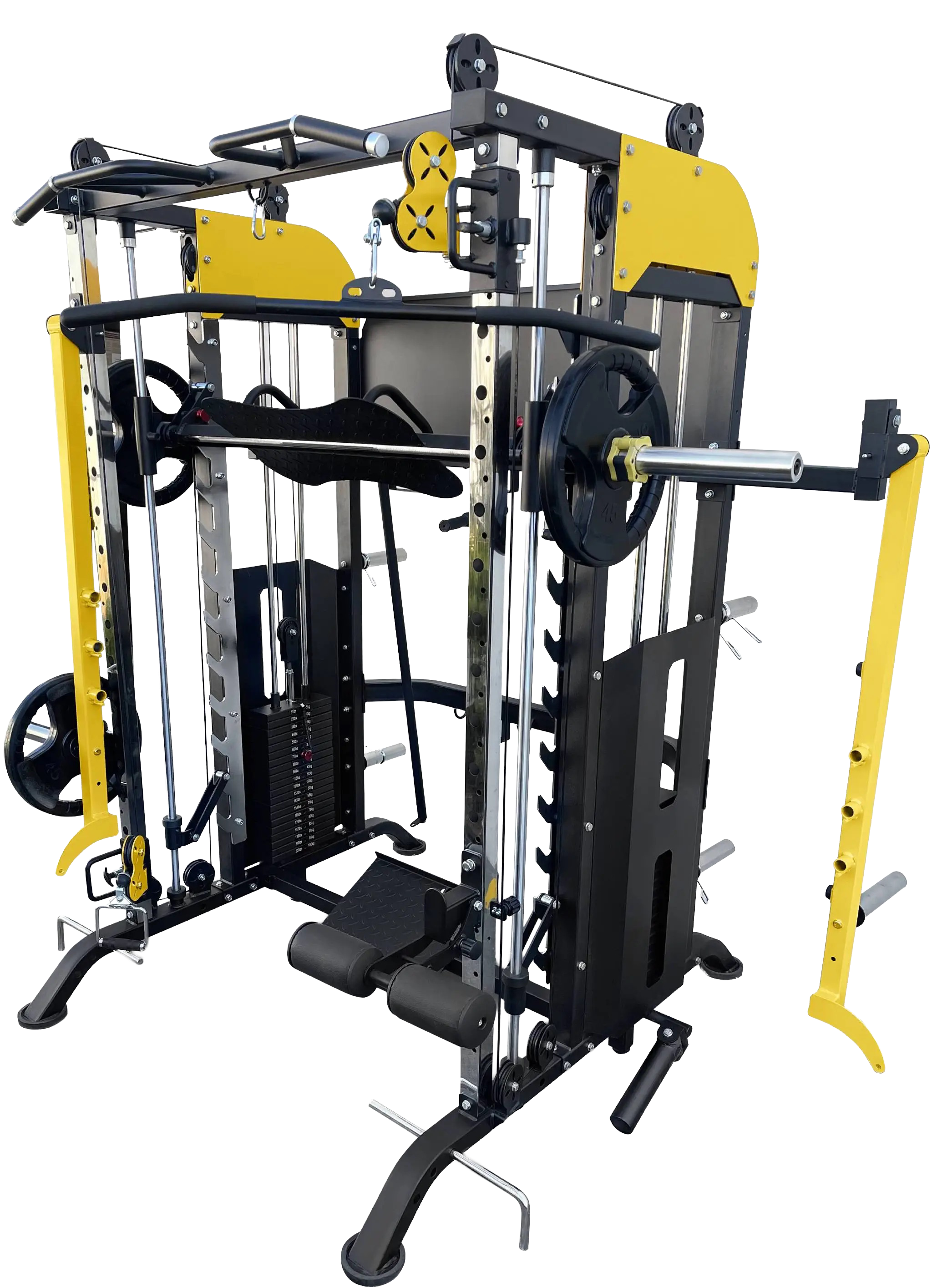 French Fitness FSR90 Functional Trainer Smith & Squat Rack Machine (New)