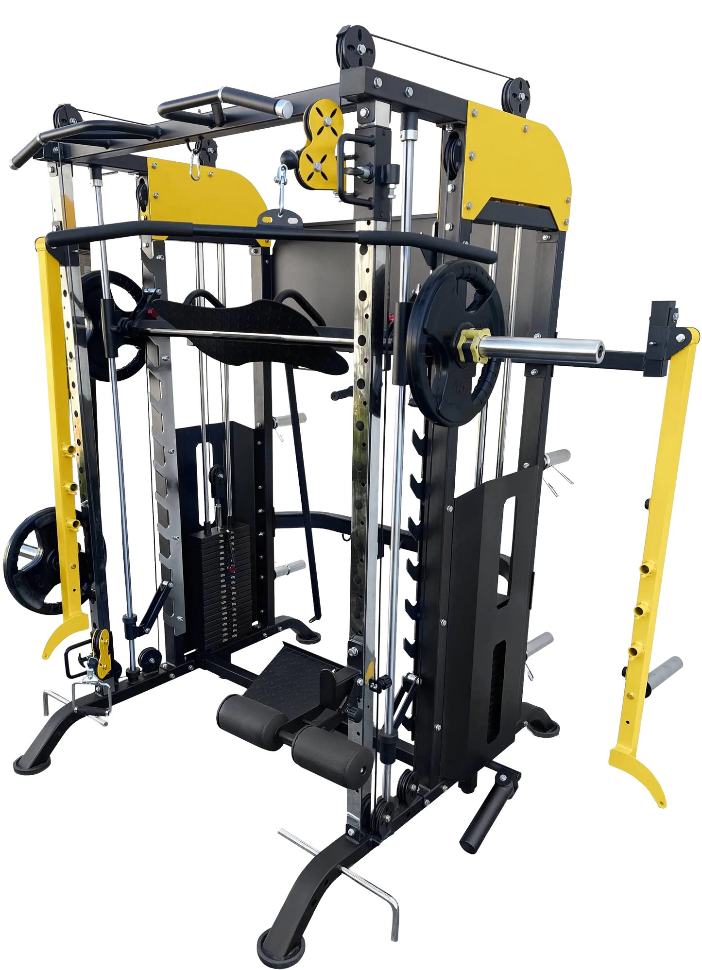 French Fitness FSR90 Functional Trainer Smith & Squat Rack Machine (New)