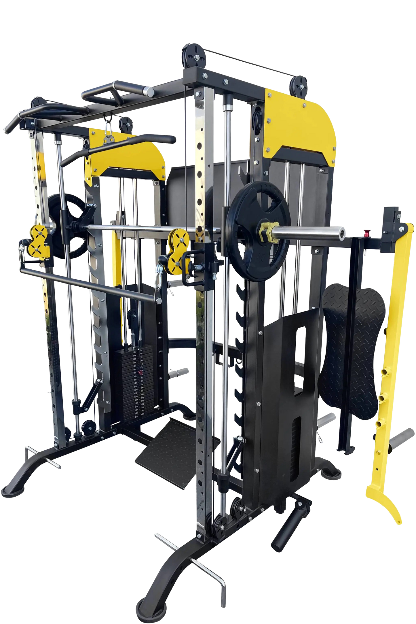 French Fitness FSR90 Functional Trainer Smith & Squat Rack Machine (New)