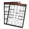 French Fitness Kettlebell Workout Training Charts / Posters (New)