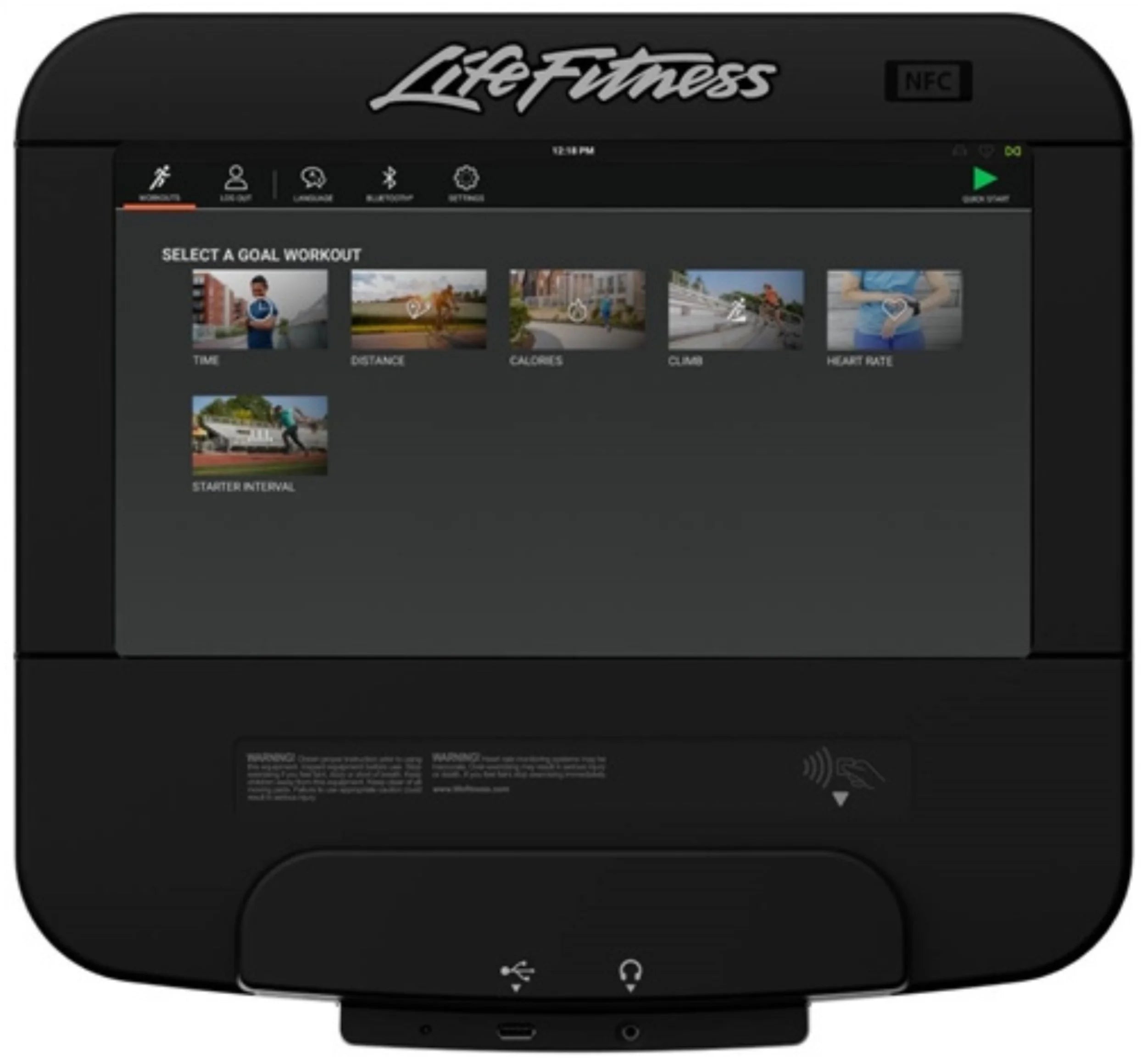 Life Fitness Discover SE3 95X Elliptical - Console View