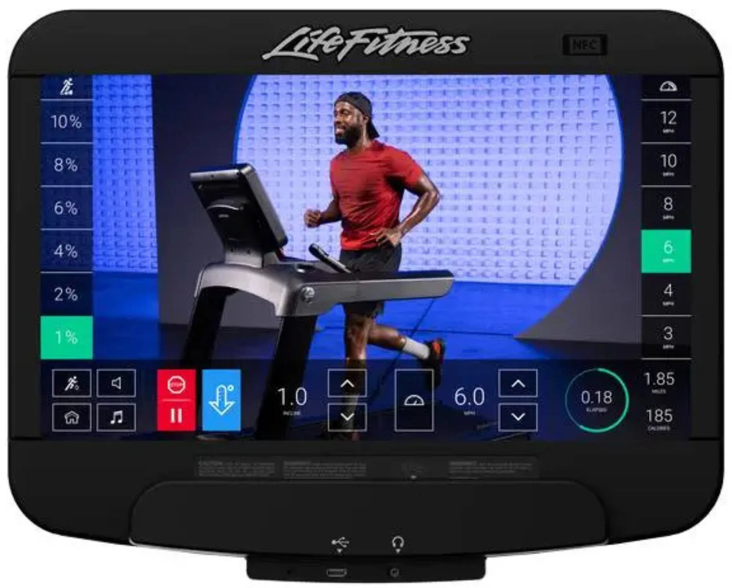 Life Fitness Discover SE3 HD Elevation Upright Exercise Bike (Remanufactured)