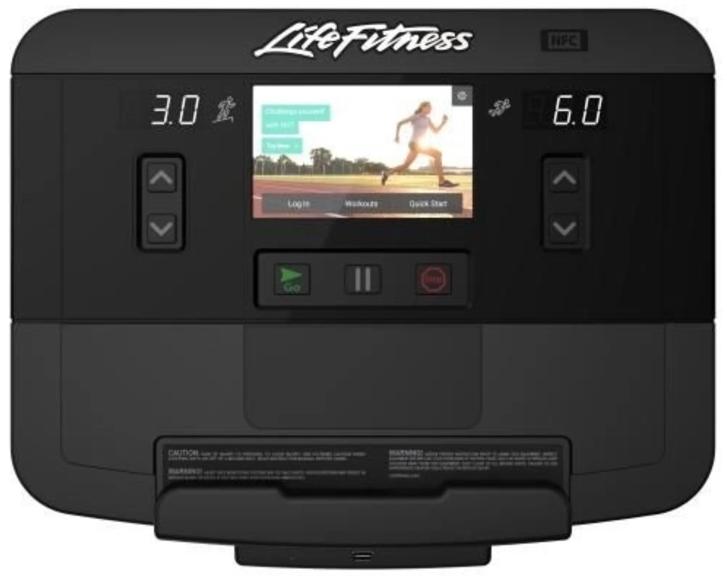 Life Fitness Integrity Series Upright Bike w/ X Console (Remanufactured)