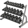 Life Fitness Optima Series Three Tier Hex Dumbbell Rack (Remanufactured) Image 2